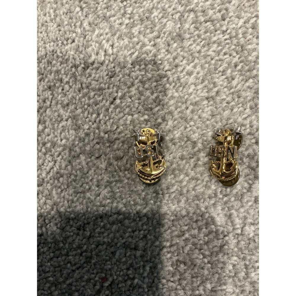 US Navy Master Chief Petty Officer E9 Miniature Cap Device 1 1/4"